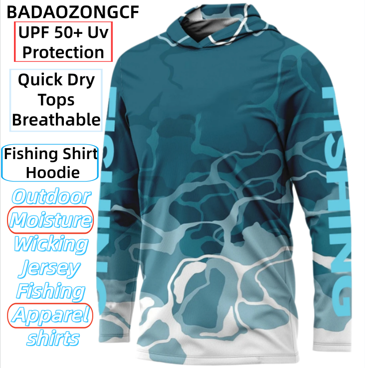 Fishing Shirt Uv Protection - Fishing Shirt Hoodie,UPF 50+ Uv Protection