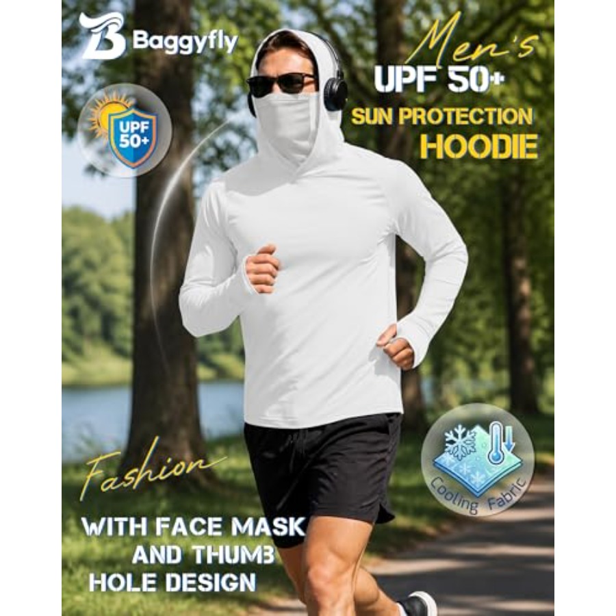 Men's UPF 50+ Sun Protection H - Fishing Mask Sun Protection ulasan dan harga