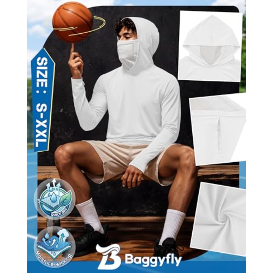 Men's UPF 50+ Sun Protection H - Fishing Mask Sun Protection ulasan dan harga