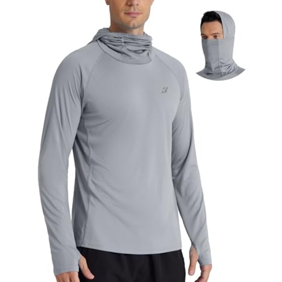Roadbox UPF 50+ Men's Hooded F - Fishing Shirt Uv Protection ulasan dan harga