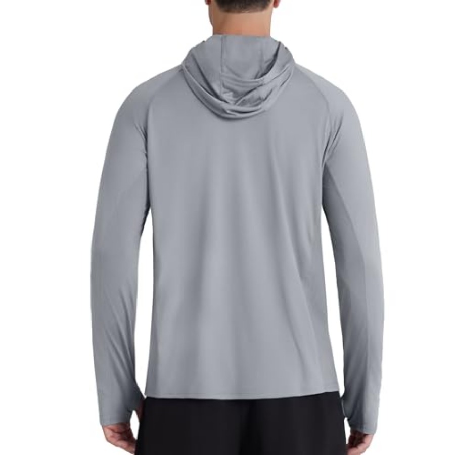 Roadbox UPF 50+ Men's Hooded F - Fishing Shirt Uv Protection ulasan dan harga