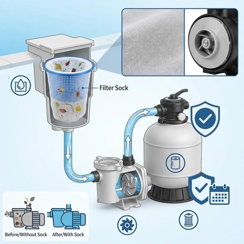 Pool Skimmer Filter Sock Fine  - Fishing Socks ulasan dan harga