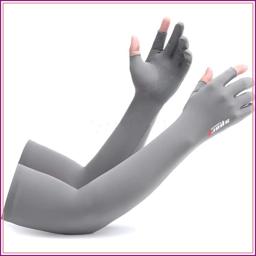UV Protection Armsleeves with  - Fishing Gloves ulasan dan harga