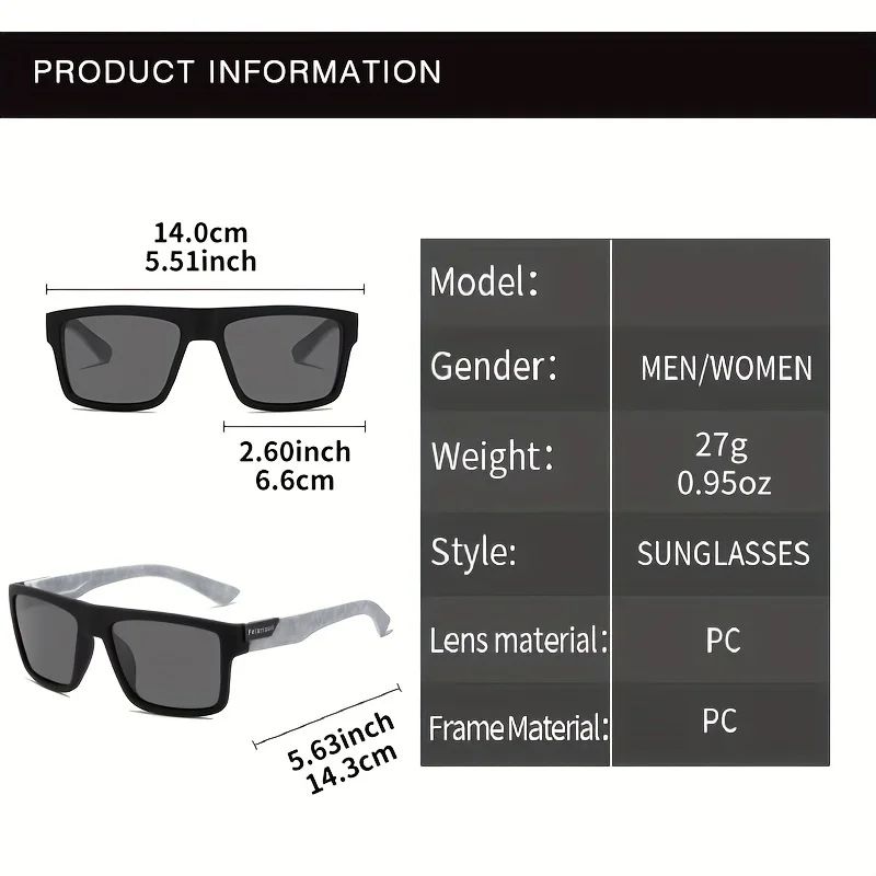 Fashion Vintage Square Polariz - Fishing Sunglasses Polarized ulasan dan harga