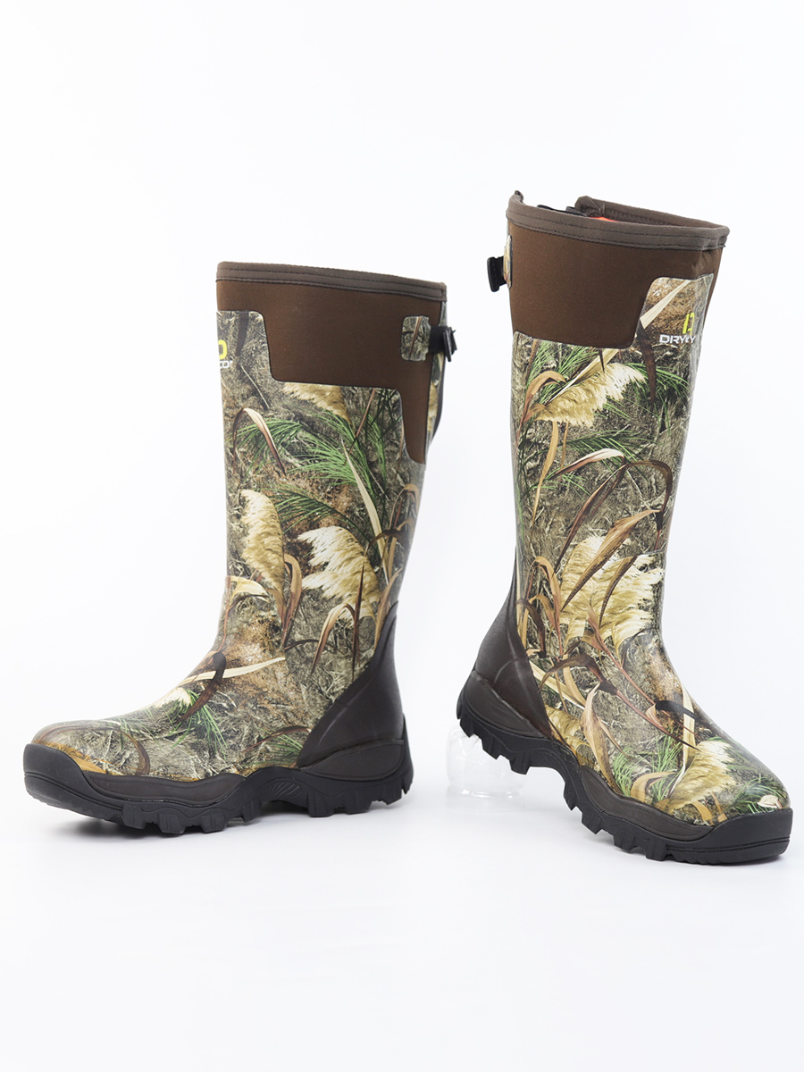 Men's High-Cut Camouflage Rain - Fishing Boots ulasan dan harga