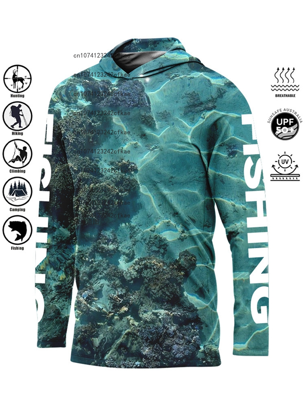 Fishing Shirt Hoodie,UPF 50+ U - Fishing Shirt Uv Protection ulasan dan harga