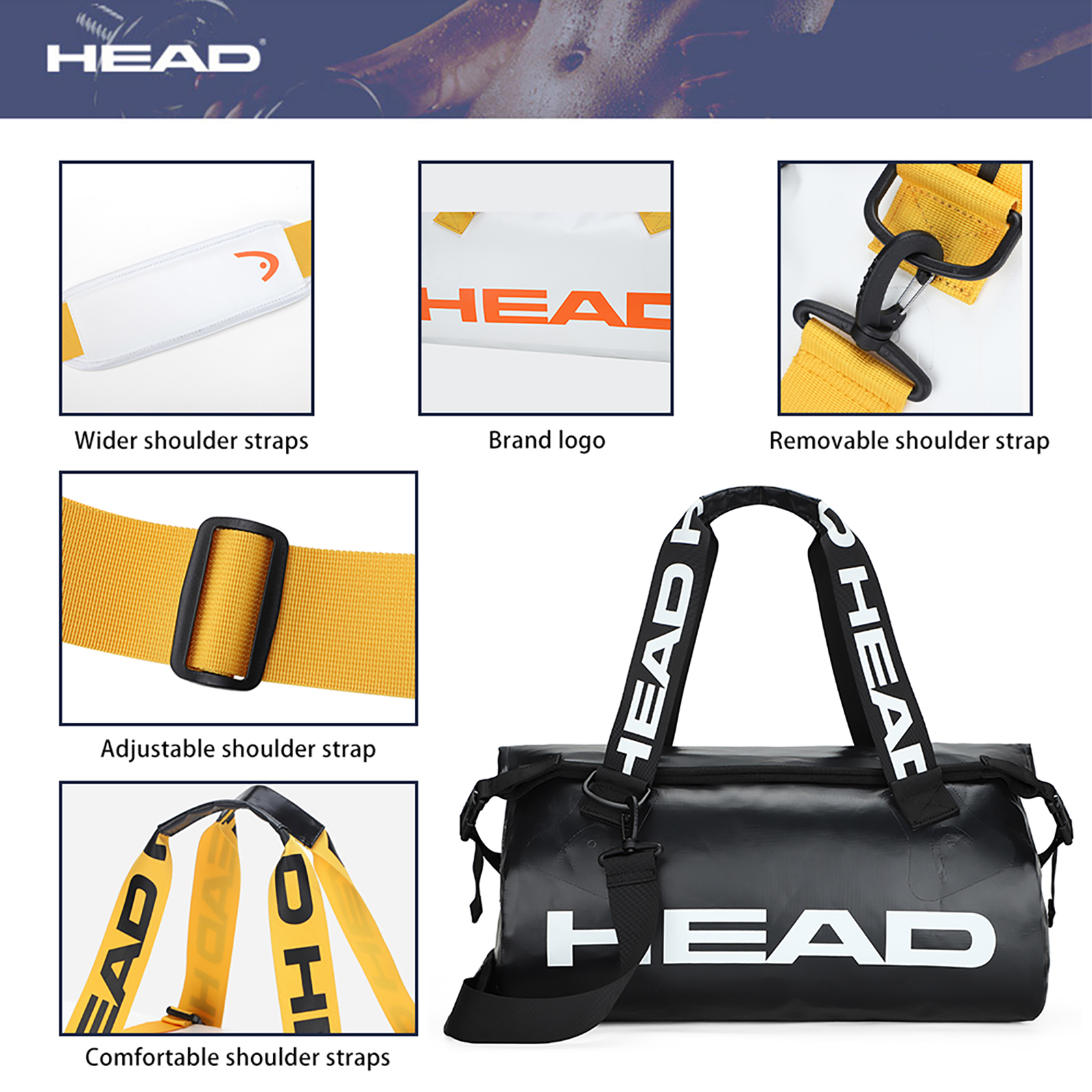 HEAD Fully Waterproof Travel D - Fishing Bag Waterproof ulasan dan harga