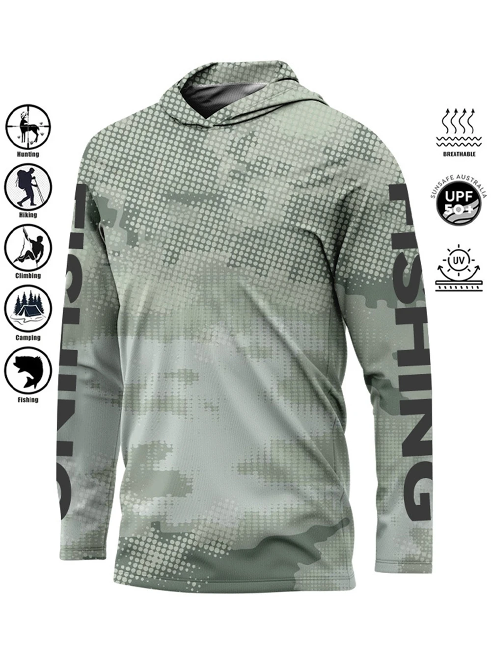 MALFC Hood Fishing Shirt Fishi - Fishing Rain Suit ulasan dan harga