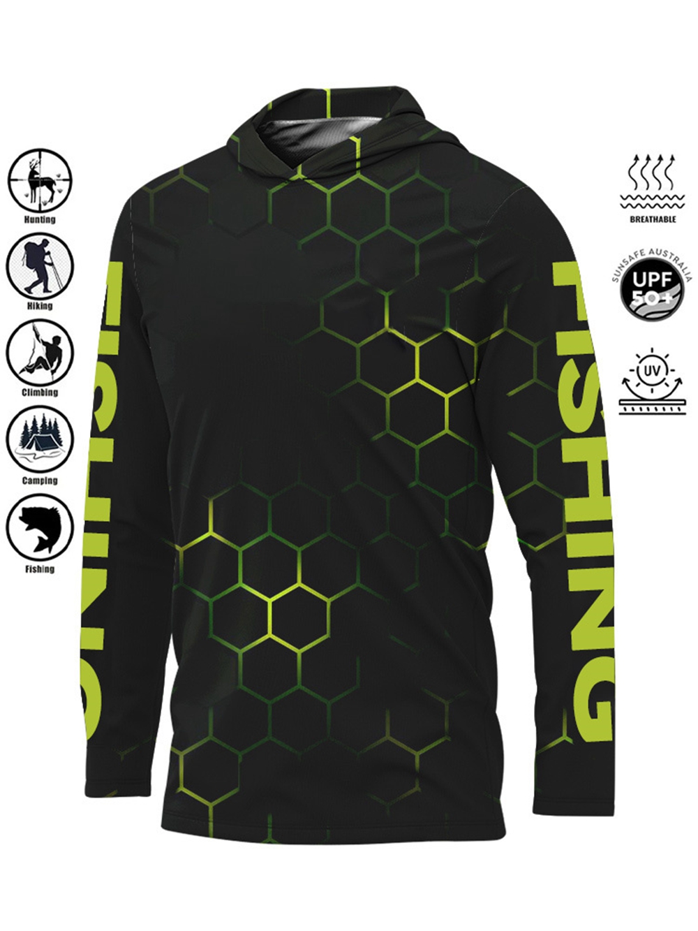 MALFC Hood Fishing Shirt Fishi - Fishing Rain Suit ulasan dan harga