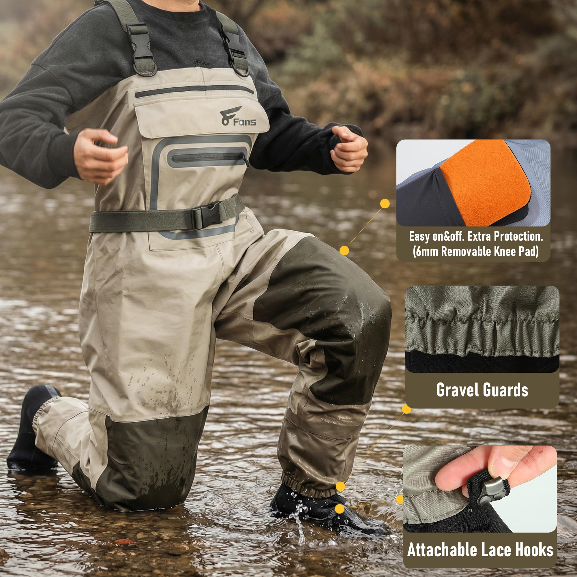 8 Fans Fishing Chest Waders fo - Fishing Waders ulasan dan harga